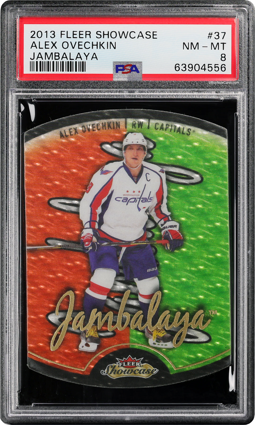 2013 Alex Ovechkin Fleer Retro Jambalaya SP #37 PSA 8 Pop 5 / 1 Higher