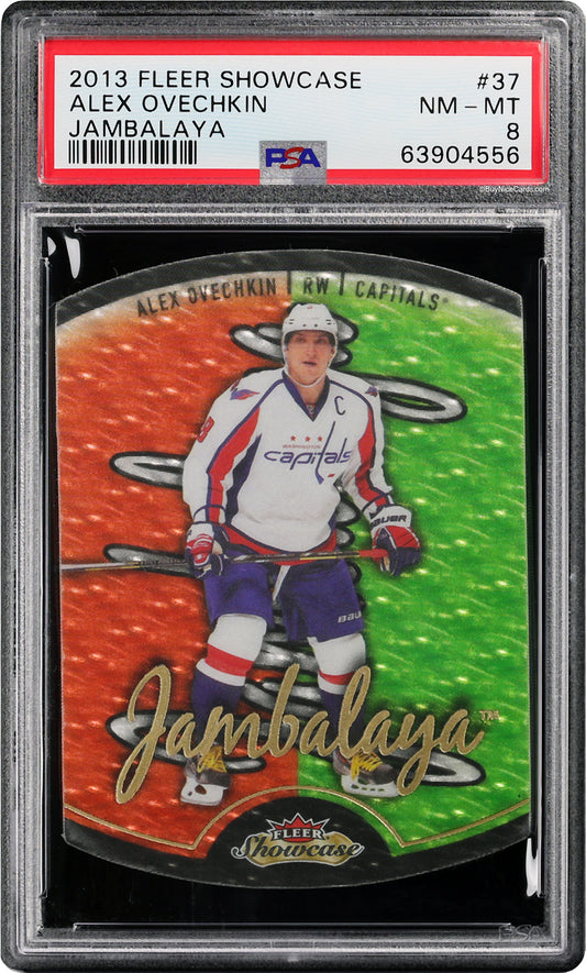 2013 Alex Ovechkin Fleer Retro Jambalaya SP #37 PSA 8 Pop 5 / 1 Higher