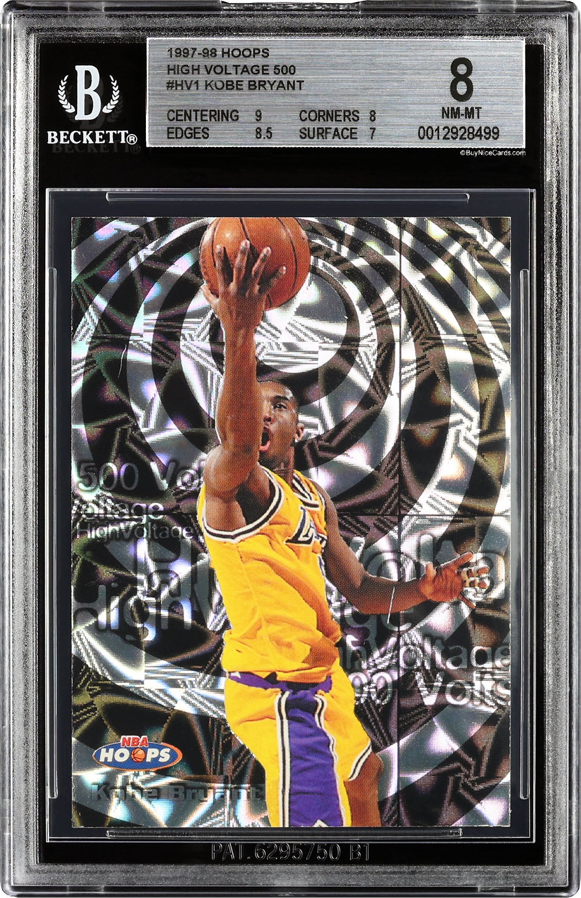 1997-98 Kobe Bryant Hoops High Voltage 500 SP /500 #HV1 BGS 8