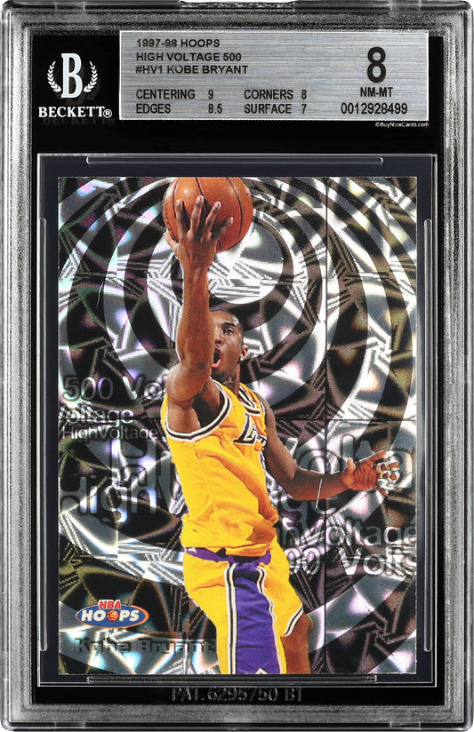 1997-98 Kobe Bryant Hoops High Voltage 500 SP /500 #HV1 BGS 8