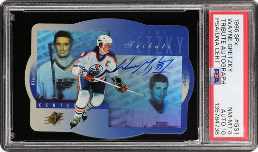 1996 Wayne Gretzky Upper Deck SPx Tribute Auto #GS1 PSA 8 with 10 Auto