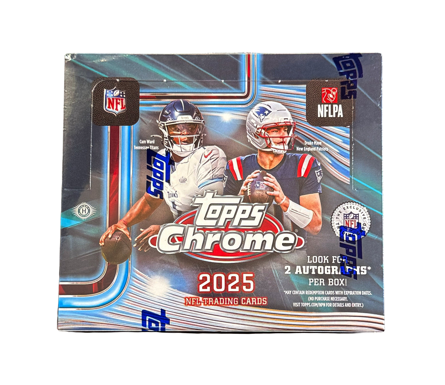 2025 Topps Chrome Football Hobby Box Factory Sealed