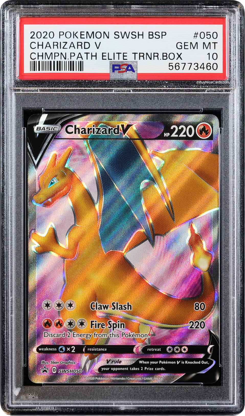 2020 Charizard V Black Star Promo BSP SWXH #050 PSA 10 Gem Mint
