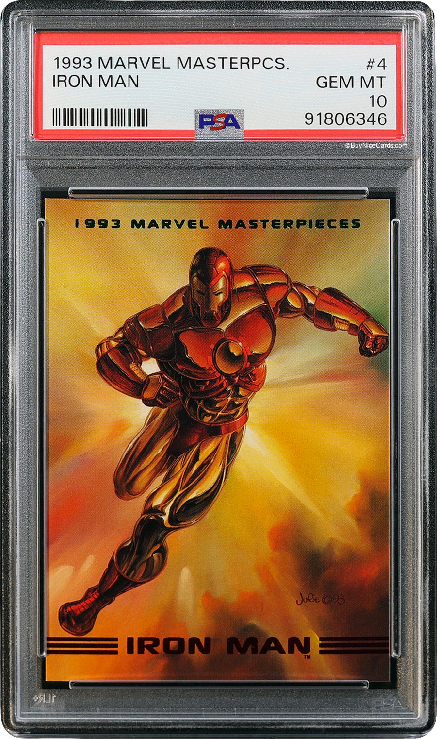 1993 Iron Man Marvel Masterpieces #4 PSA 10 Gem Mint