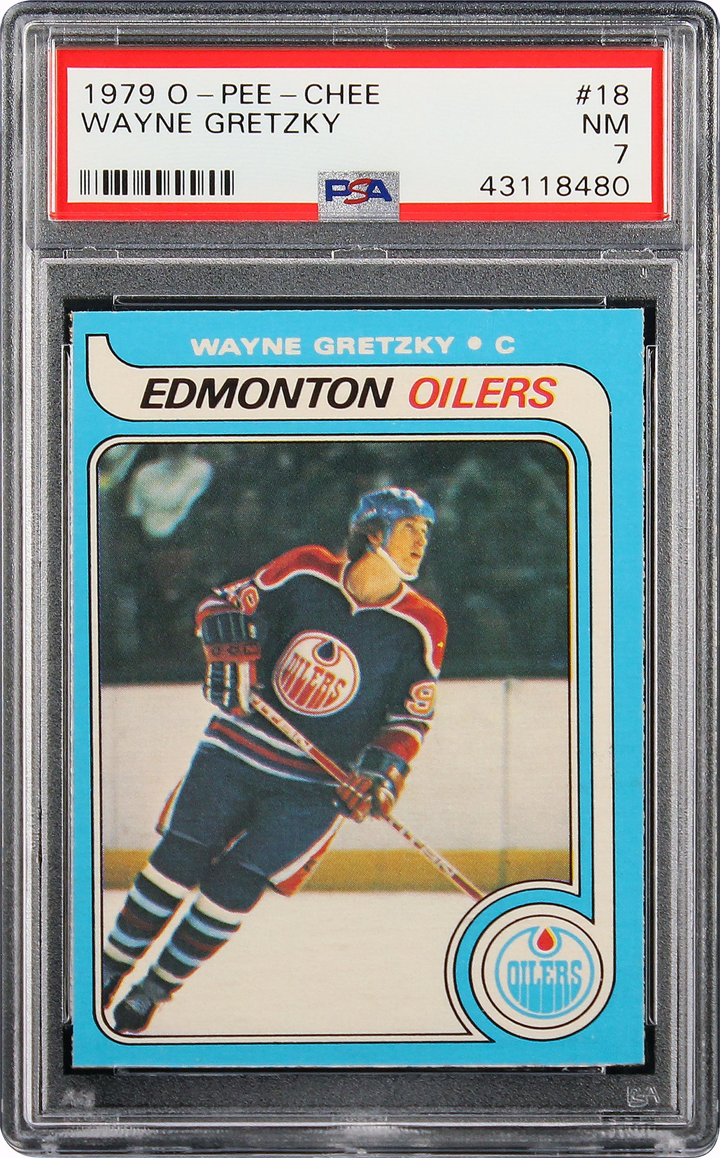 1979 Wayne Gretzky O-pee-chee Opc Rc Rookie #18 Psa 7 NM