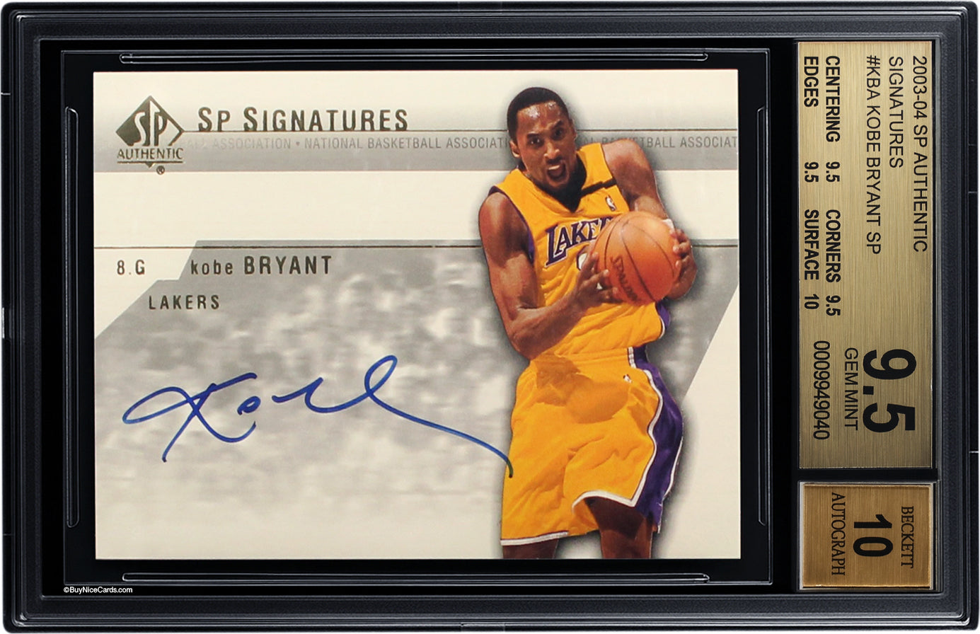 2003-04 Kobe Brytant Upper Deck SP Authentic Auto #KBA BGS 9.5