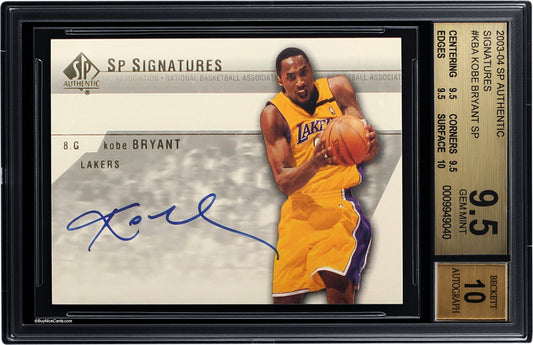 2003-04 Kobe Brytant Upper Deck SP Authentic Auto #KBA BGS 9.5