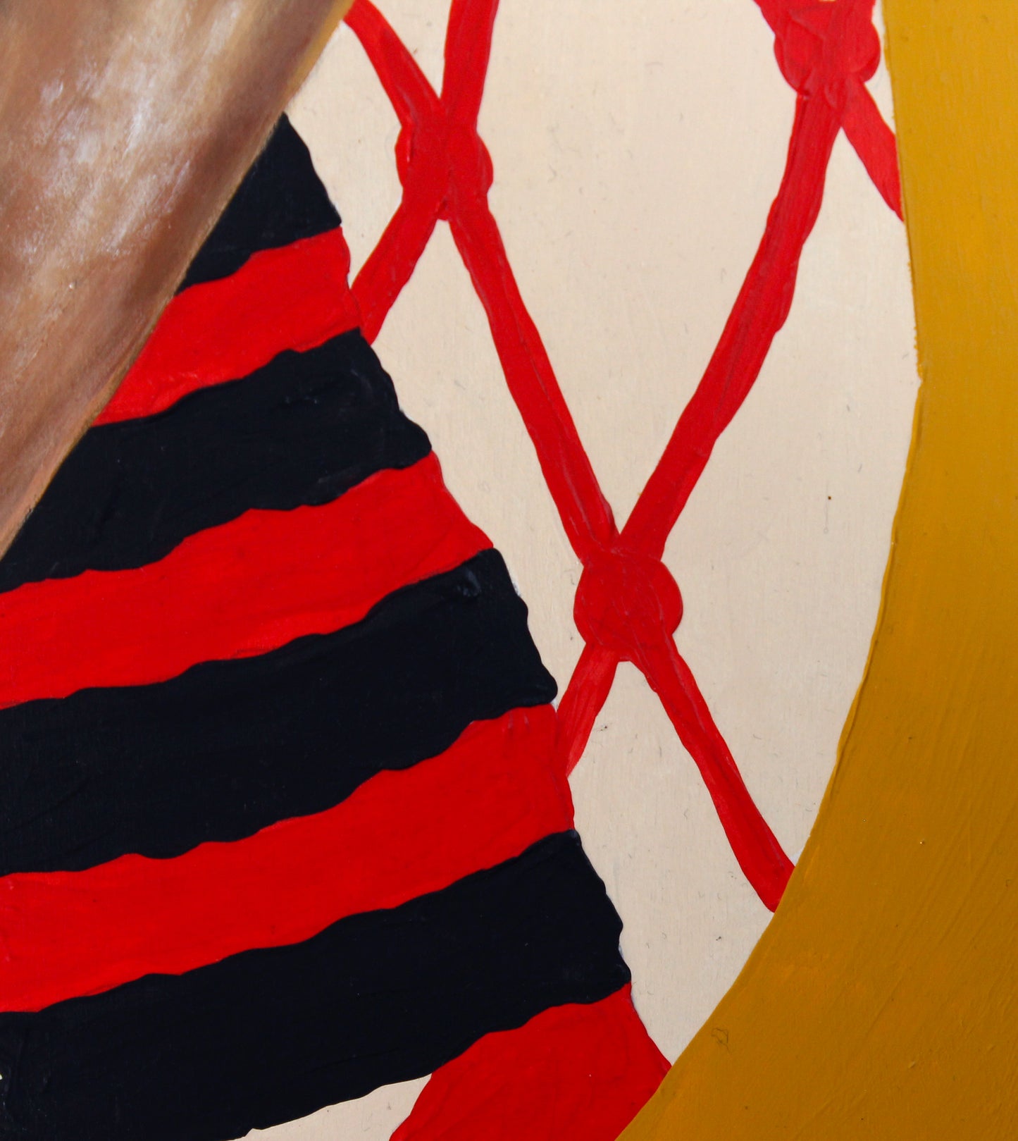 Bron Chrome Gold, 2025 by Kevin 'Ohnoes' Gold - Acrylic on Wood Panel in Tasmanian Wood Frame
