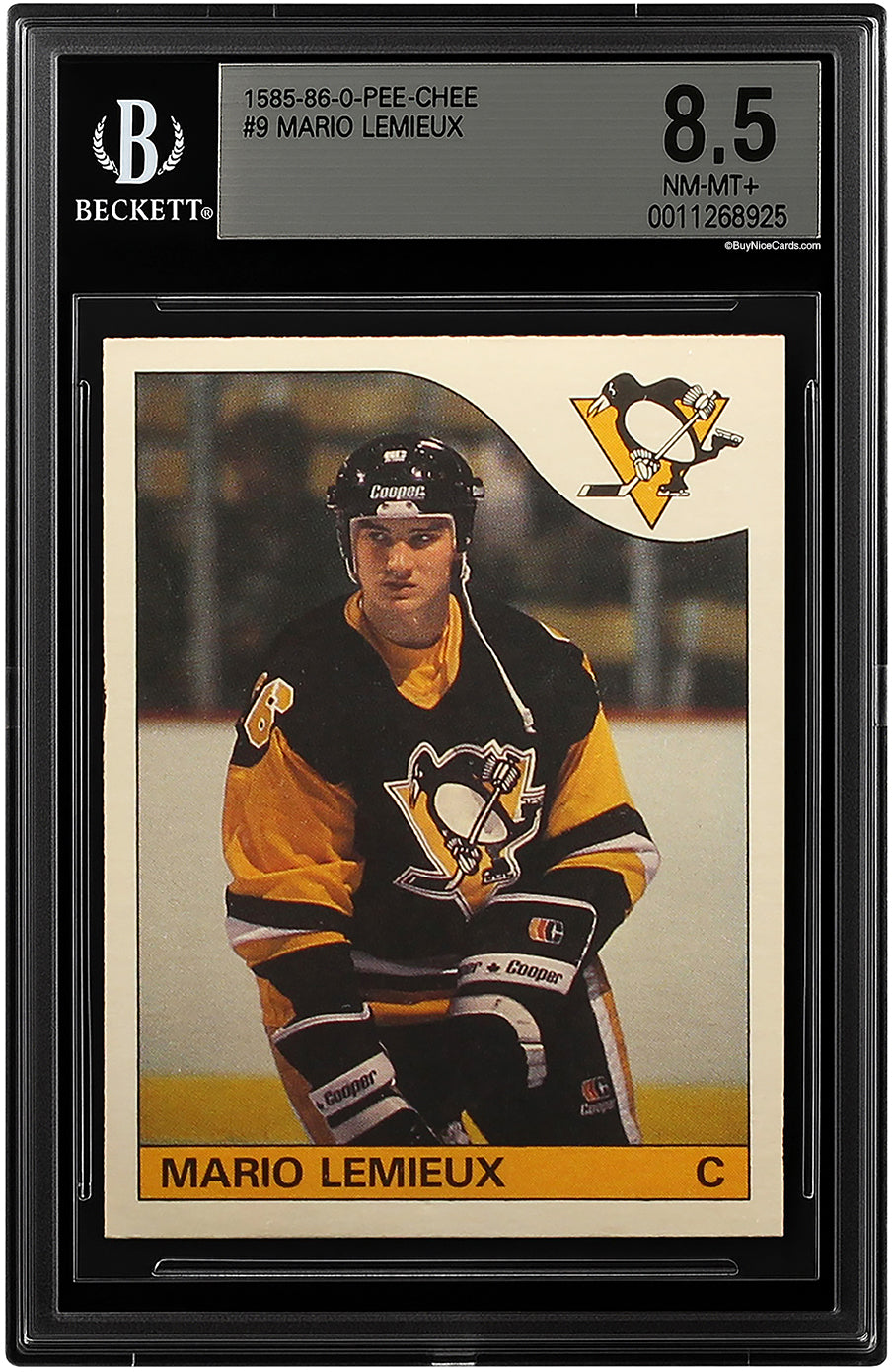 1985-86 Mario Lemieux O-Pee-Chee RC Rookie BGS 8.5 PWCC Top 30%