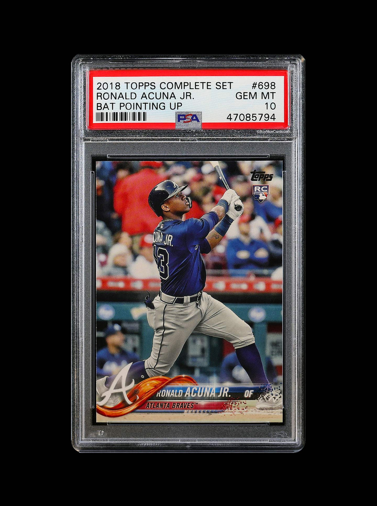 2018 Ronald Acuna Jr. Topps Update  #US250 PSA 10 Gem Mint
