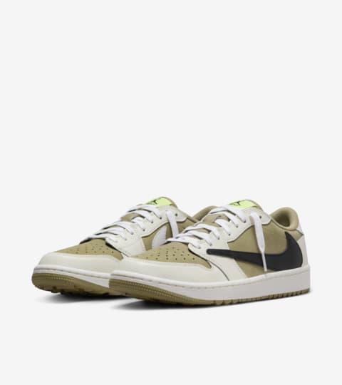 2023 Nike Air Jordan 1 Retro Low Golf Travis Scott Neutral Olive NRG  FZ3124-200 Men's Size 11 Brand New with Box