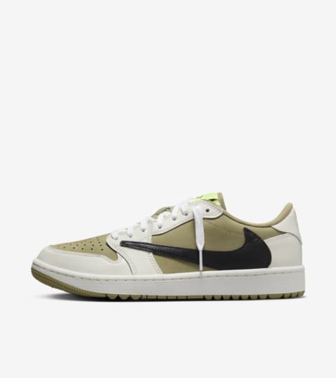 2023 Nike Air Jordan 1 Retro Low Golf Travis Scott Neutral Olive NRG  FZ3124-200 Men's Size 11 Brand New with Box