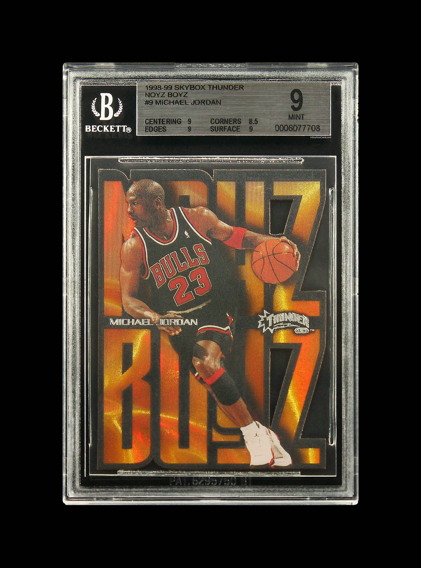 1998 Michael Jordan Fleer SkyBox Thunder Noyz Boyz SP # 9 BGS 9 Mint
