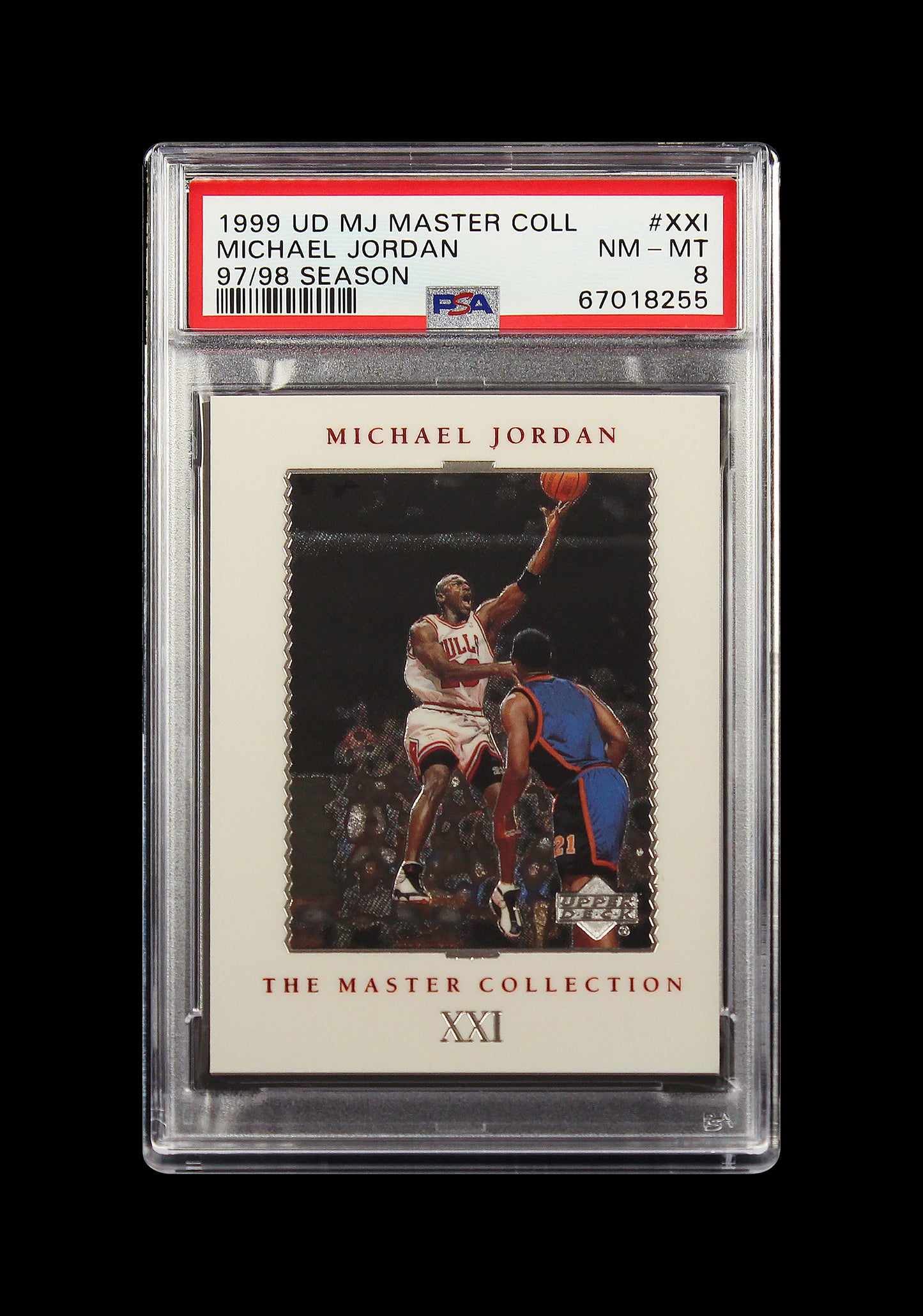 1999 Michael Jordan Upper Deck MJ Master Collection 97 98 Season #XXI /500 PSA 8