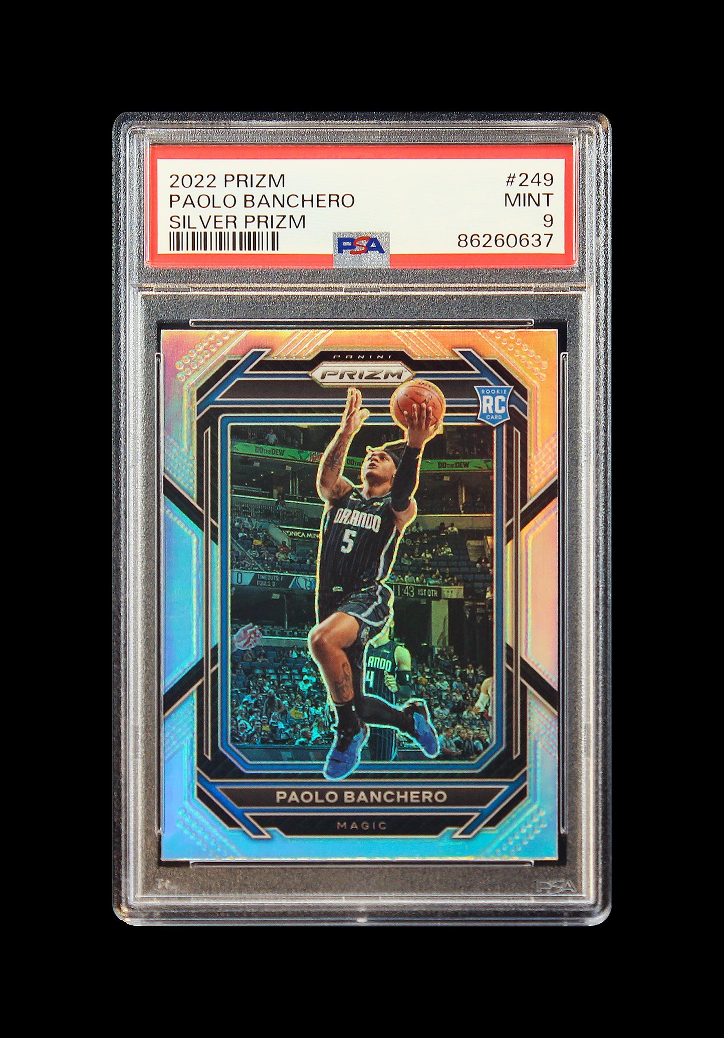 2022 Paolo Banchero Panini Prizm Silver #249 PSA 9 Mint