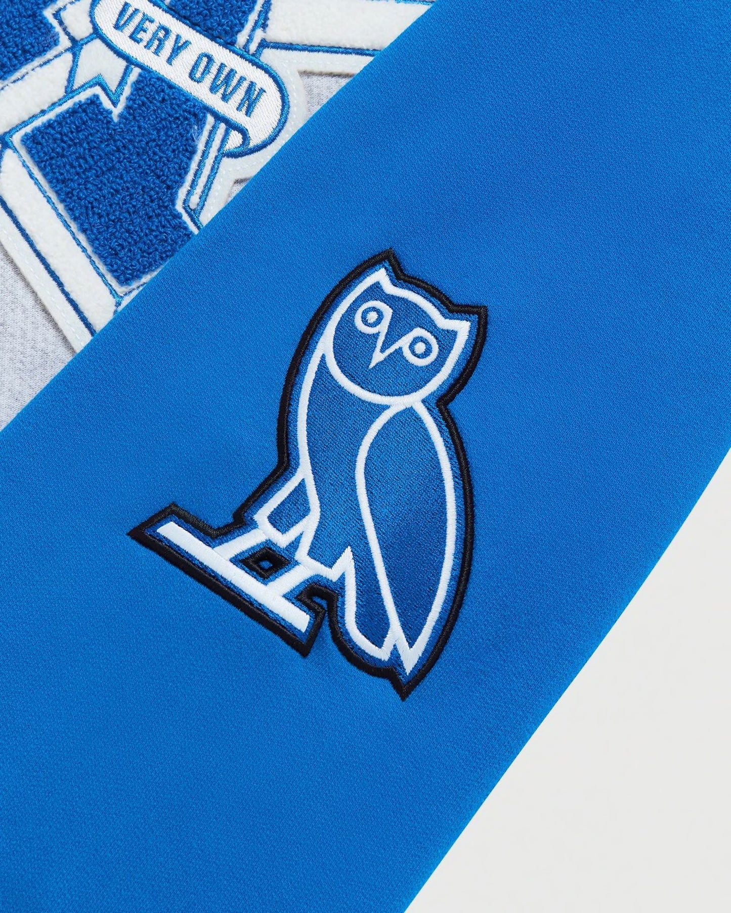 Drake's October's Very Own NCAA Kentucky Wildcards Fleece Varsity Jacket Sz Med.
