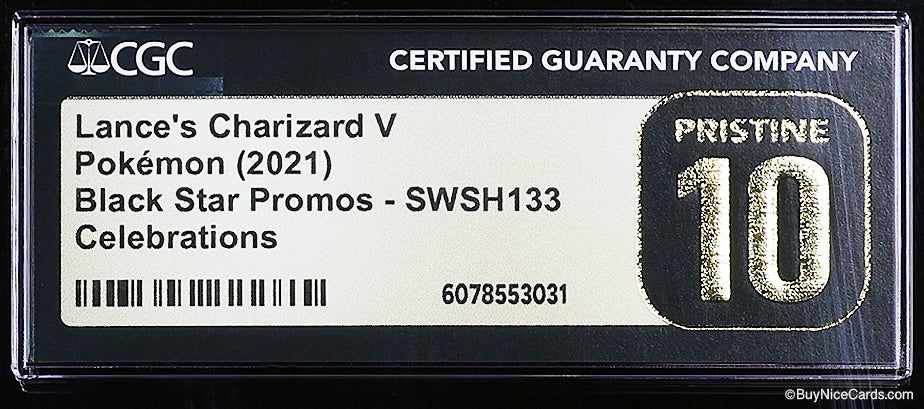 2021 Charizard V Pokemon Black Star Promos SWSH133 Celebrations CGC 10 Pristine