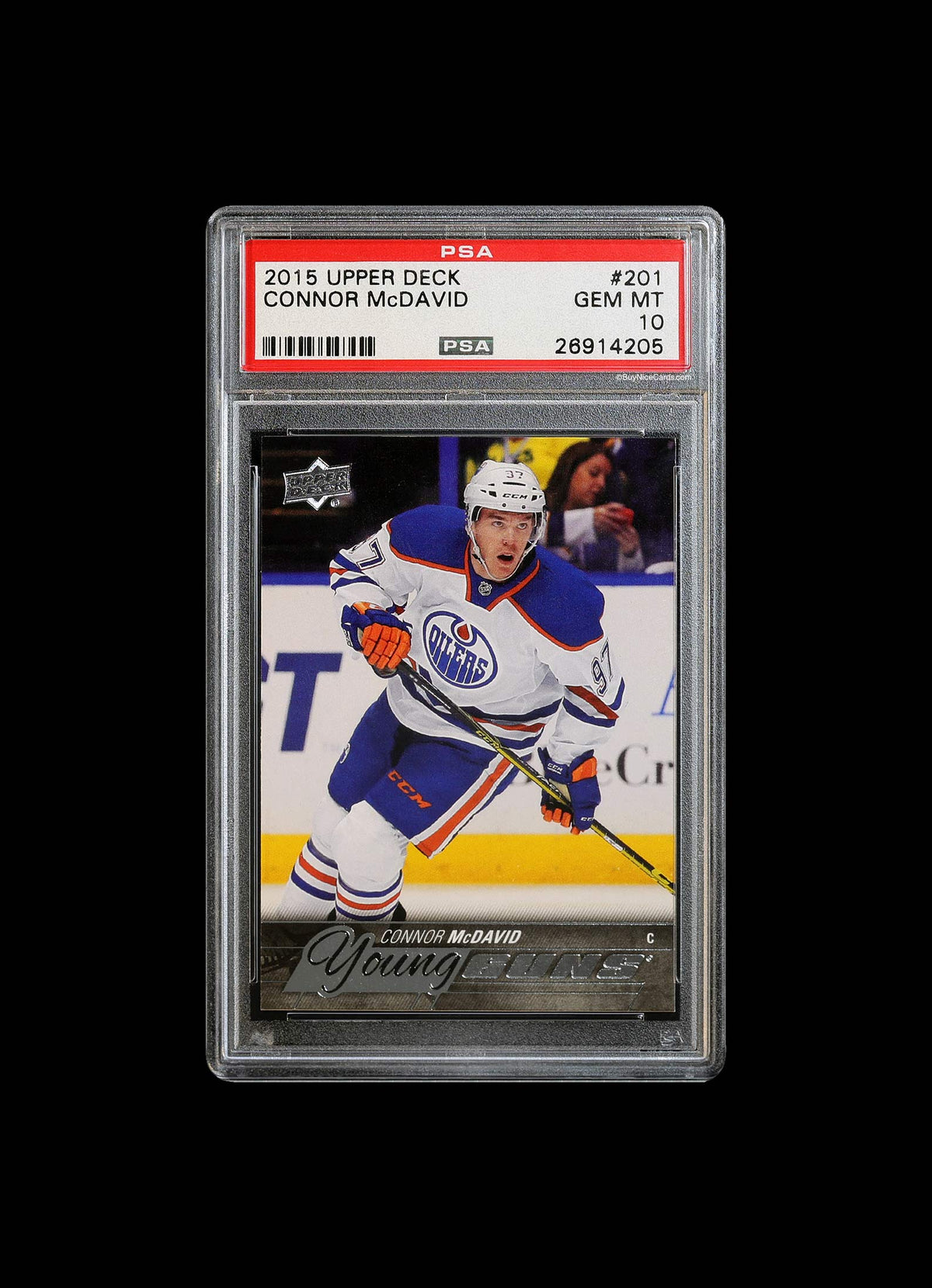 2015 Connor McDavid Upper Deck Young Guns RC Rookie #201 PSA 10 Gem Mint