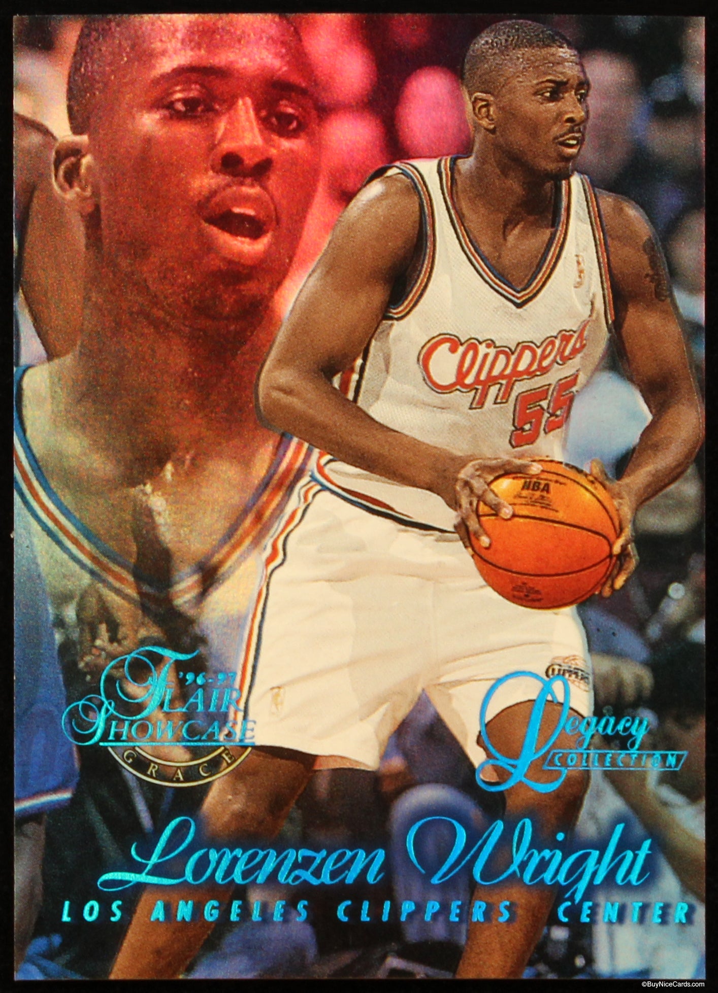 1997 Lorenzen Wright Fleer Flair Showcase Legacy Collection Row 1 /150