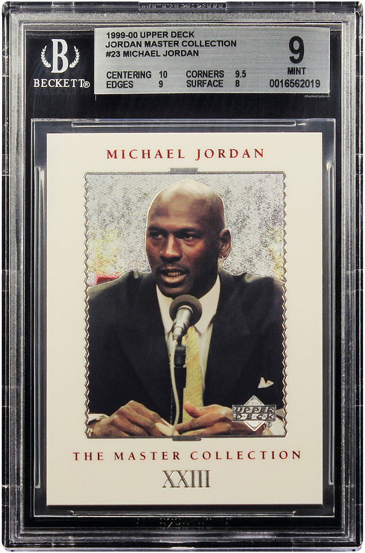 1999 Michael Jordan Upper Deck Master Collection #23 /500 BGS 9 Mint
