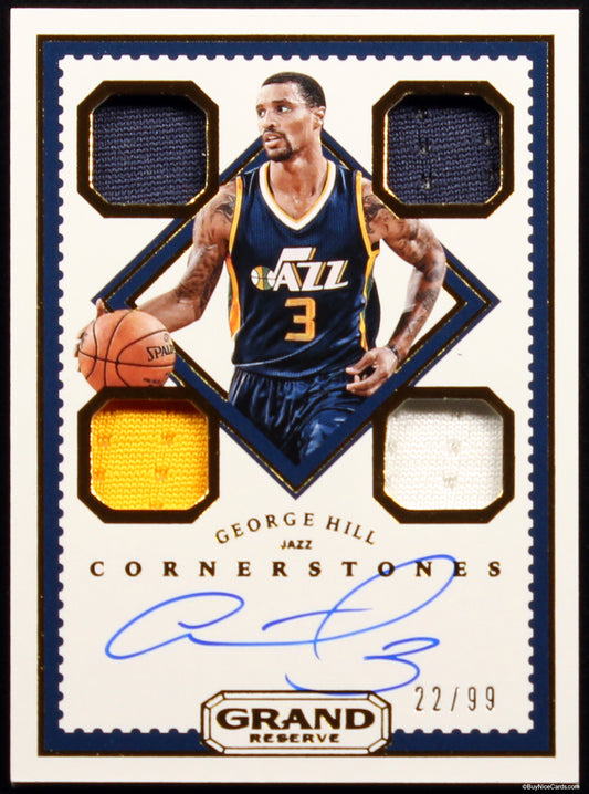 2016 George Hill Panini Grand Reserve Rookie Cornerstones /99 # 14