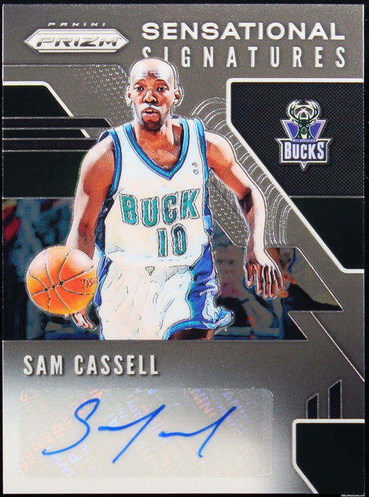 2019 Sam Cassell Panini Prizm Sensational Signatures Auto # SS-SCL