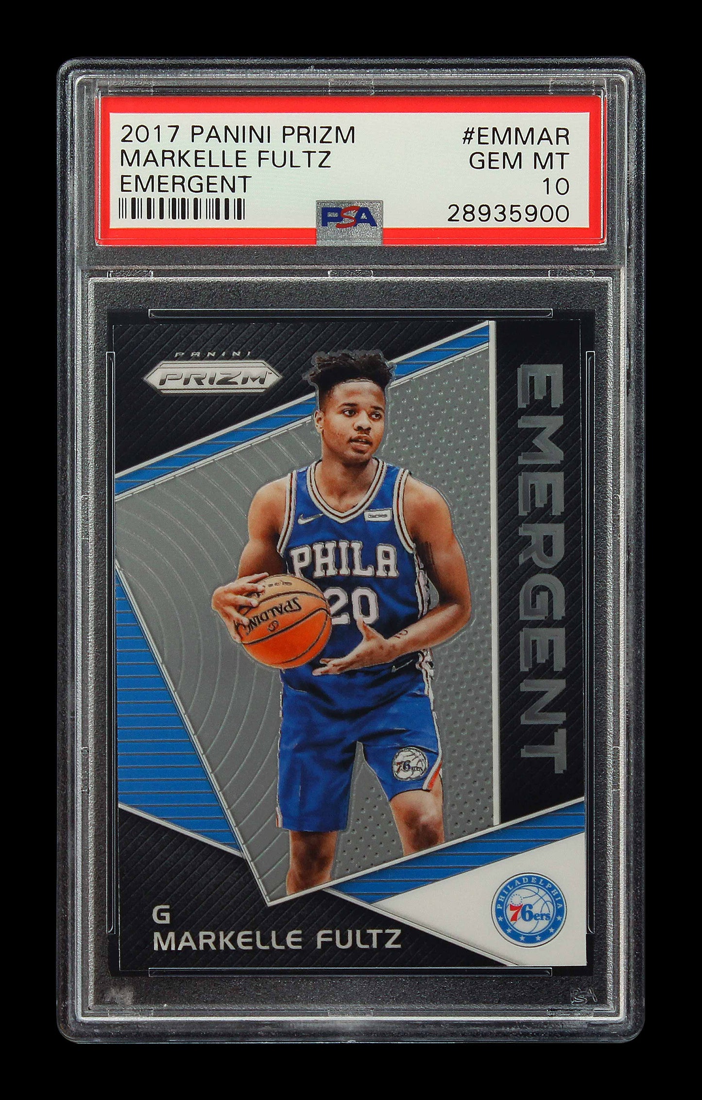 2017 Markelle Fultz Panini Prizm Emergent Base Rc Rookie #emmar Psa 10 Gem Mint