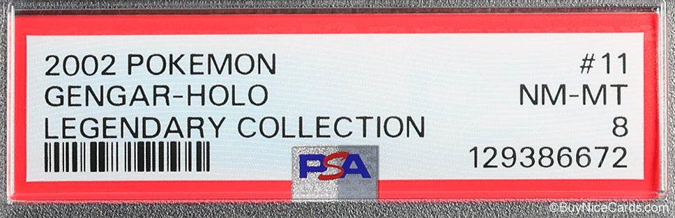 2002 Gengar Holo Pokemon Legendary Collection #11 PSA 8