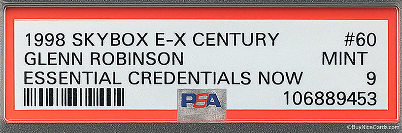 1998 Green Robinson Skybox E-X Century Essential Credentials Now /60 # 60 PSA 9