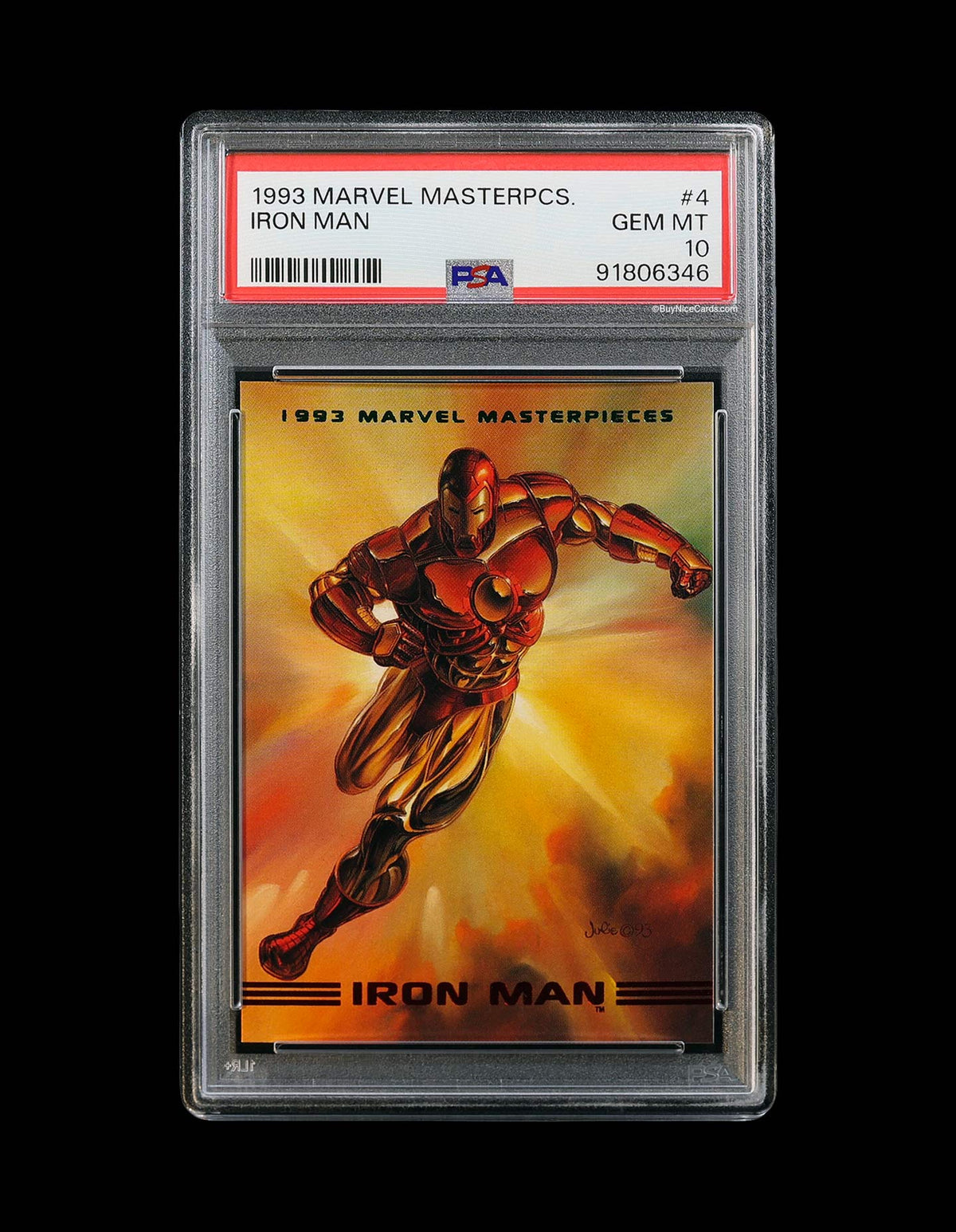 1993 Iron Man Marvel Masterpieces #4 PSA 10 Gem Mint