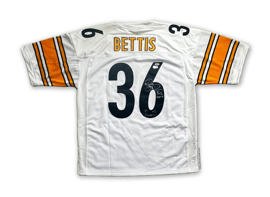 2005 Jerome Bettis Mitchell & Ness Authentic Signed & Inscribed Autographed Jersey with PSA COA
