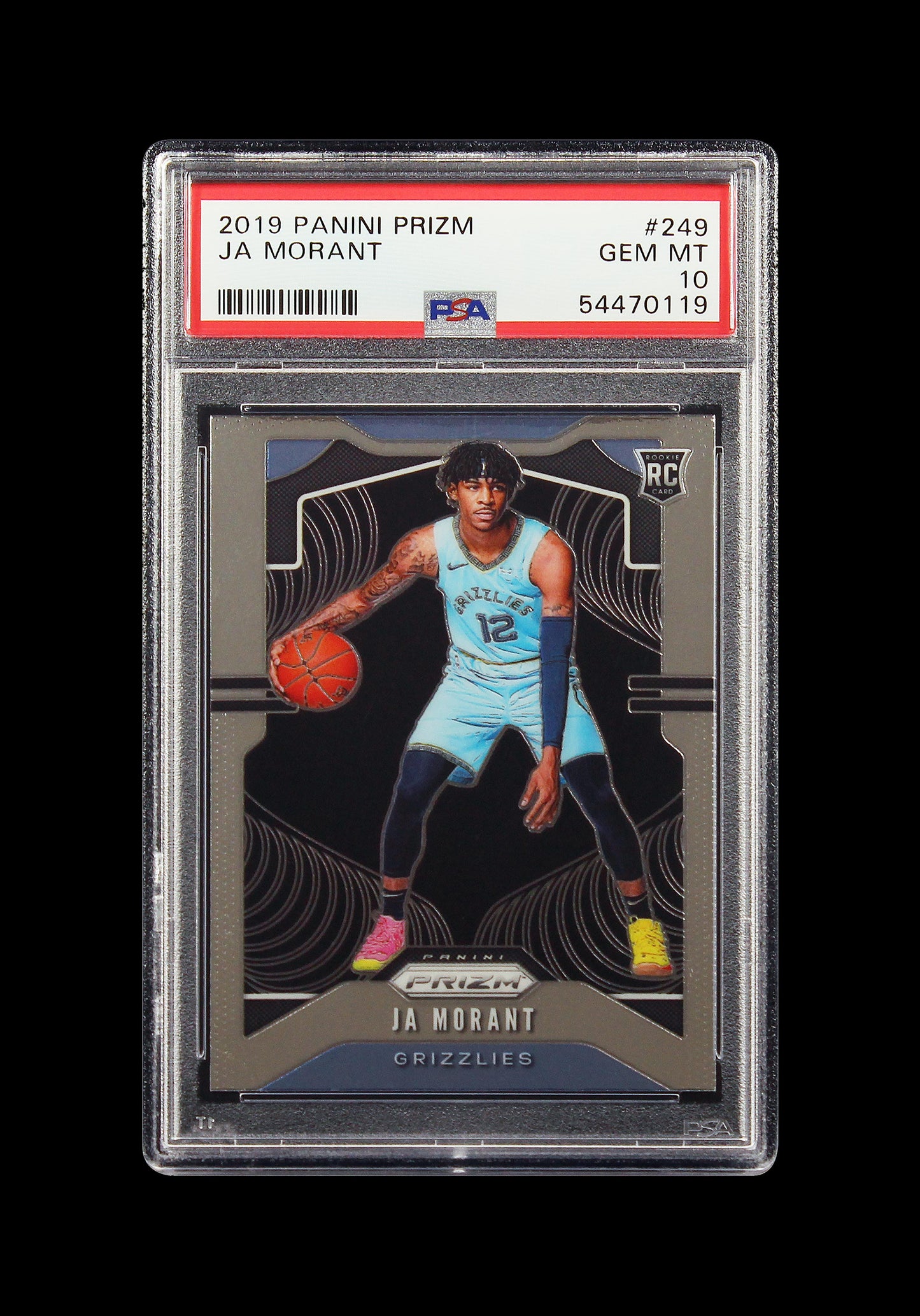 2019 Ja Morant Panini Prizm Base RC Rookie #249 PSA 10 Gem Mint