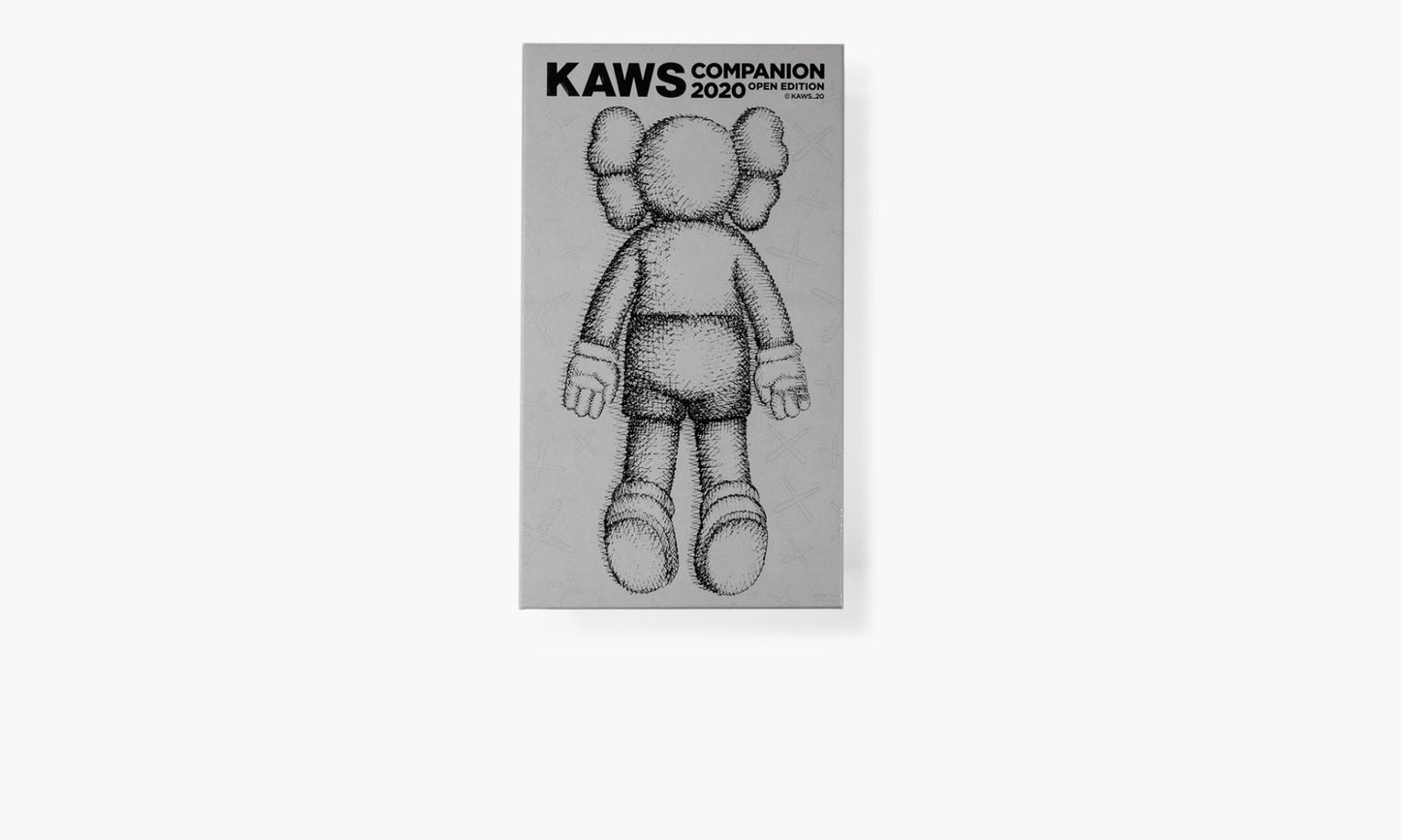 2020 Kaws Companion Grey & White Open Edition Vinyl Figure Brand New in Box