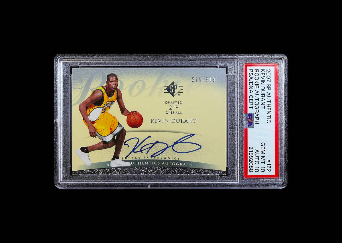 2007 Kevin Durant Upper Deck SP Authentic RC Rookie Auto /399 PSA 10 with 10 Auto