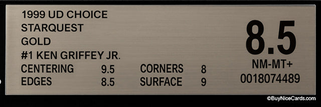 1999 Ken Griffey Upper Deck Choice Starquest Gold SP /100 # 1 BGS 8.5