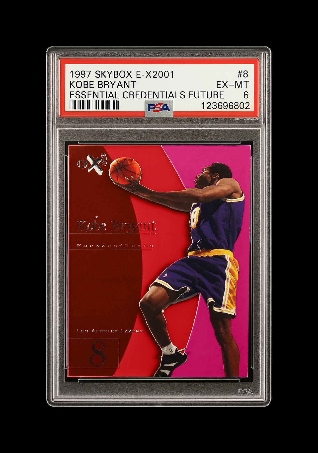 1997 Kobe Bryant Skybox E-X2001 Essential Credentials Future #8 /73 PSA 6
