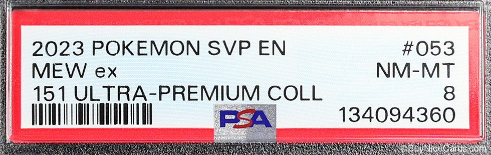 2023 Mew ex Pokemon SVP EN 141 Ultra Premium Collection #153 PSA 8