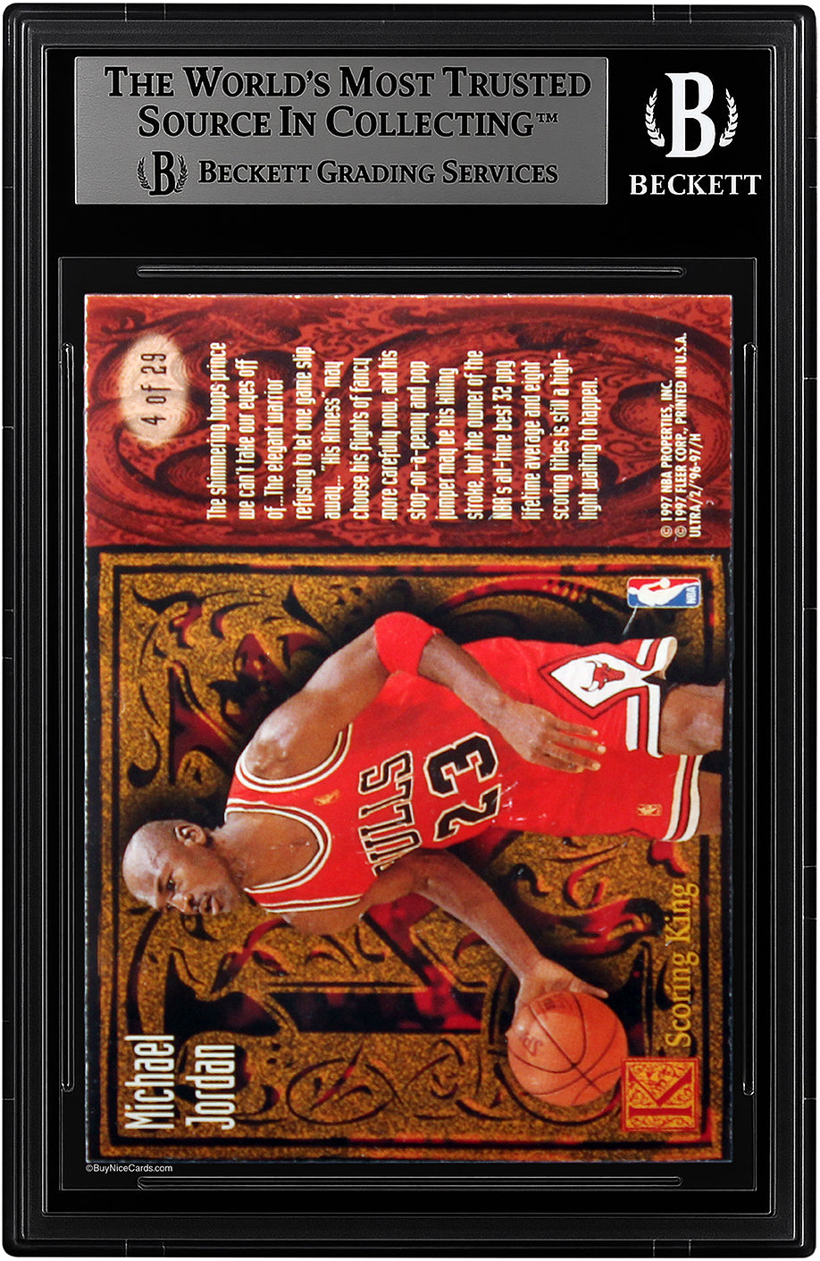 1996-97 Michael Jordan Fleer Ultra Scoring Kings # 4 BGS 8.5