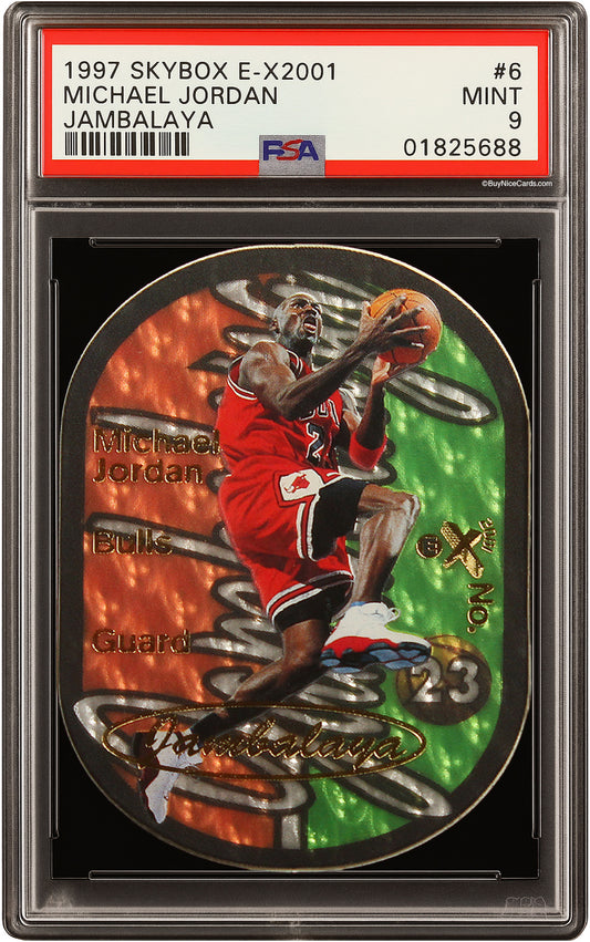 1997 Michael Jordan Fleer Skybox E-X2001 Jambalaya SP #6 PSA 9 Pop 19