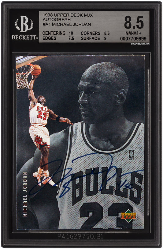 1999 Michael Jordan Upper Deck MJX SP Auto /50 # A1 BGS 8.5