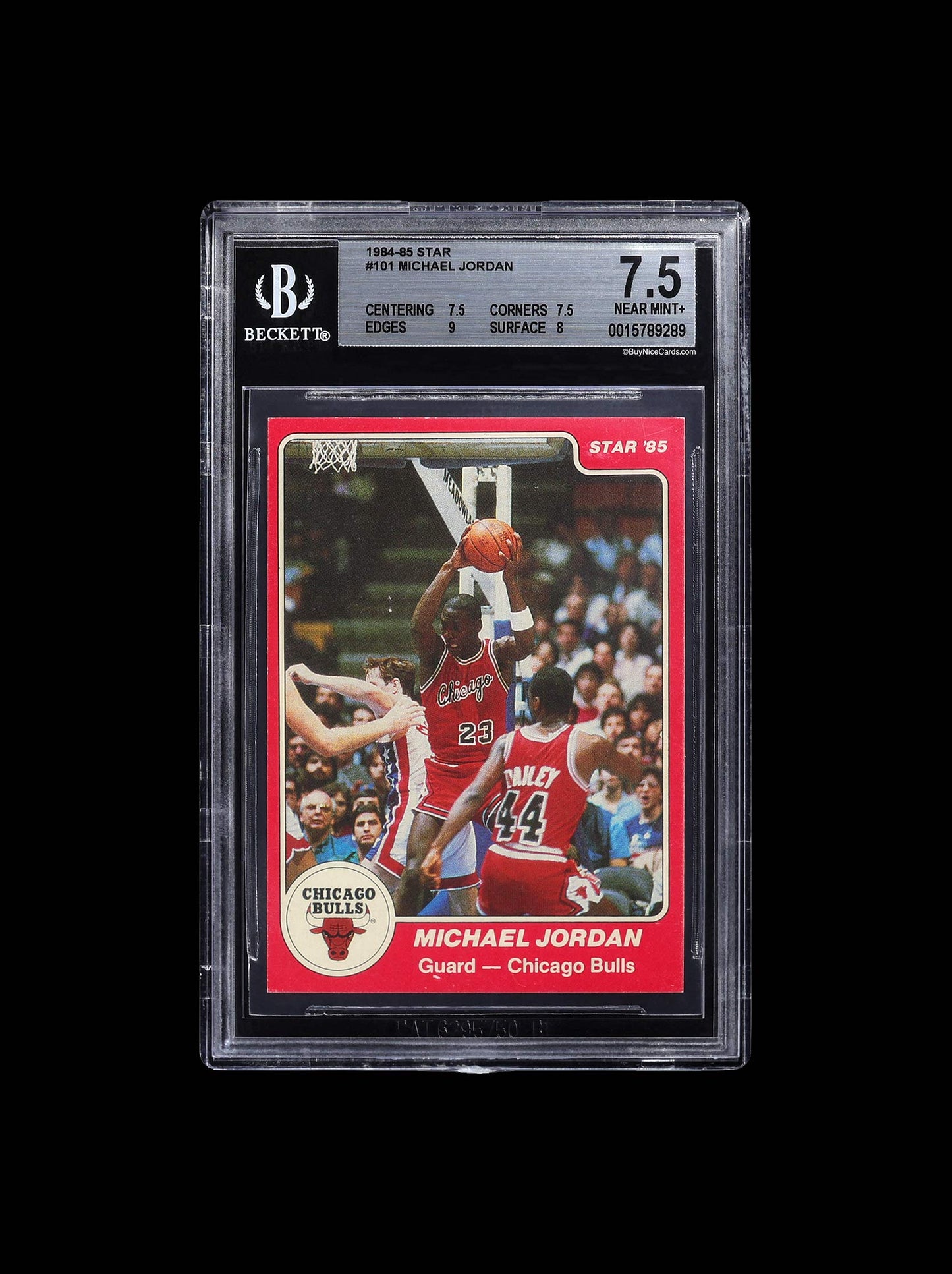 1984-85 Michael Jordan Star XRC RC Rookie #101 BGS 7.5 NM+