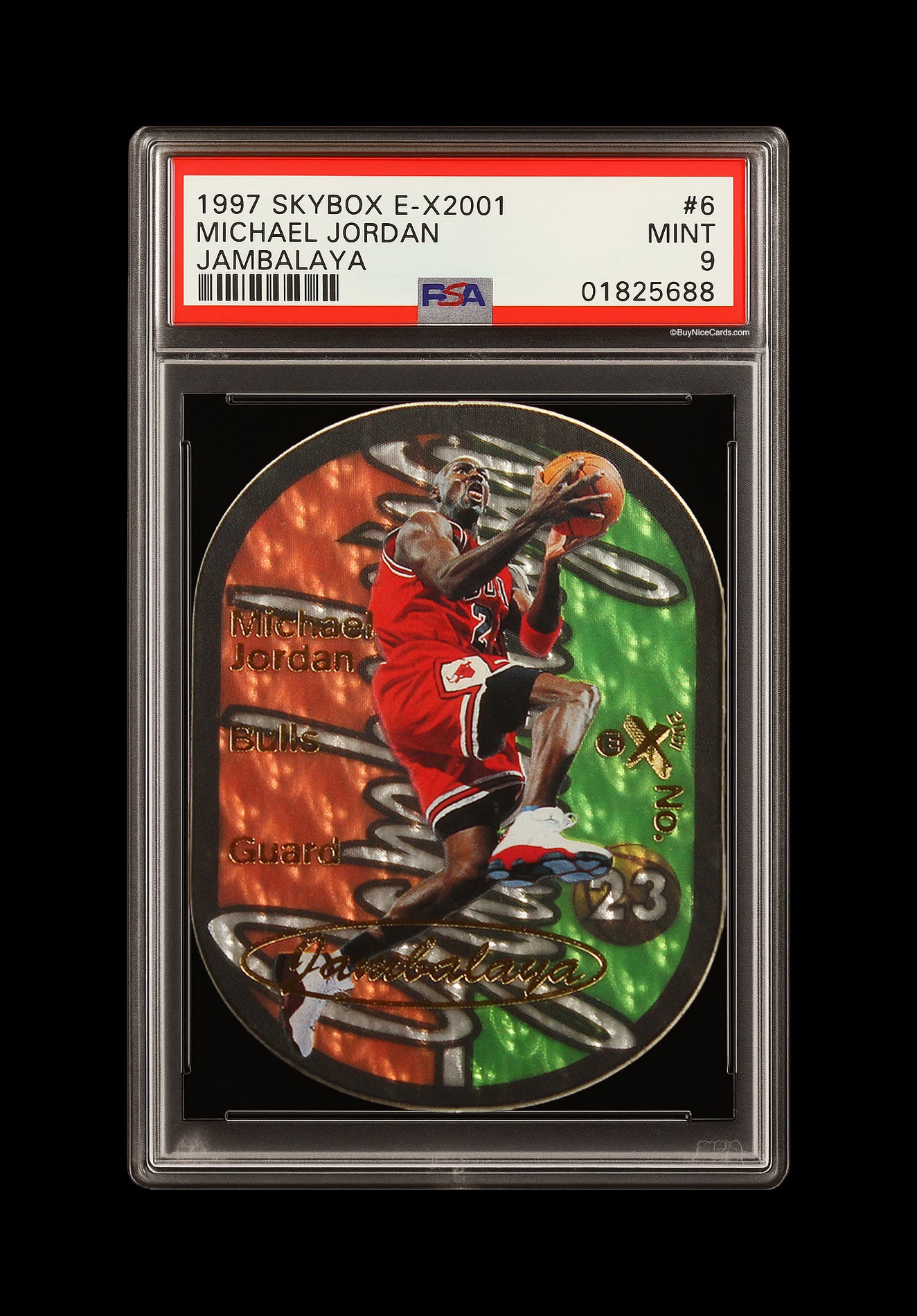 1997 Michael Jordan Fleer Skybox E-X2001 Jambalaya SP #6 PSA 9 Pop 19
