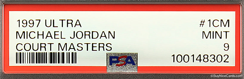 1997 Michael Jordan Fleer Ultra Court Masters Embossed SP # 1CM PSA 9 Mint