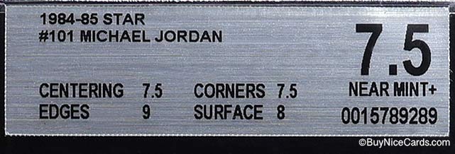 1984-85 Michael Jordan Star XRC RC Rookie #101 BGS 7.5 NM+