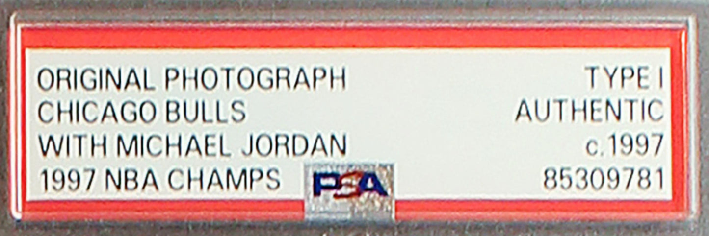 1997 Michael Jordan 1997 NBA Champs Chicago Bulls Type 1 PSA Authentic