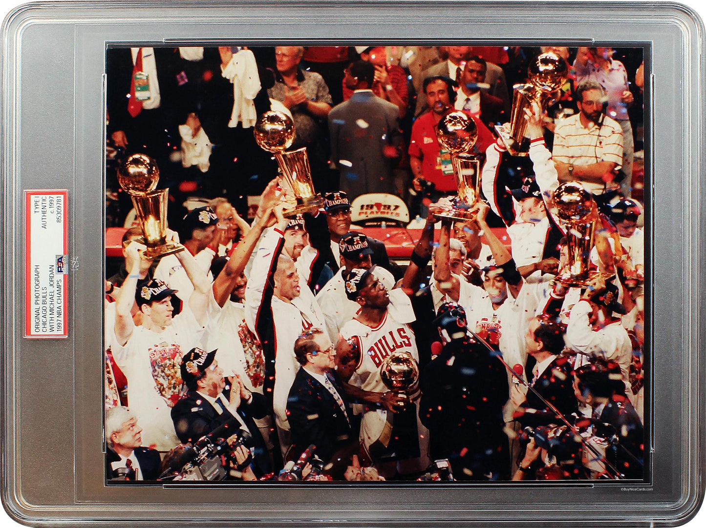 1997 Michael Jordan 1997 NBA Champs Chicago Bulls Type 1 PSA Authentic