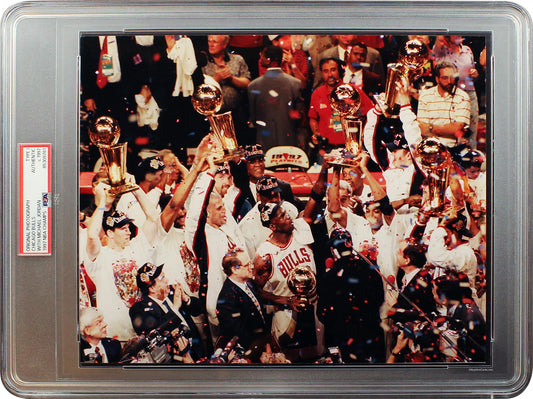 1997 Michael Jordan 1997 NBA Champs Chicago Bulls Type 1 PSA Authentic