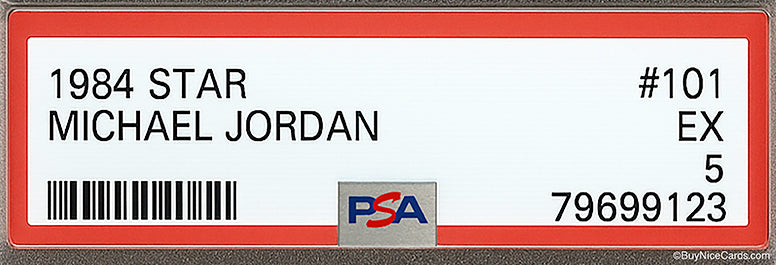 1984 Michael Jordan Star #101 XRC RC Rookie #101 PSA 5 EX