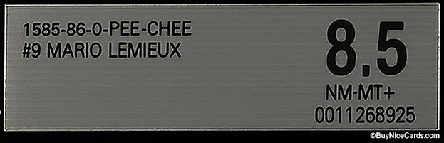 1985-86 Mario Lemieux O-Pee-Chee RC Rookie BGS 8.5 PWCC Top 30%