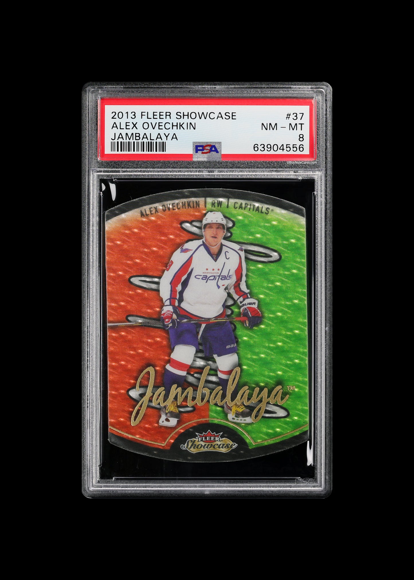 2013 Alex Ovechkin Fleer Retro Jambalaya SP #37 PSA 8 Pop 5 / 1 Higher